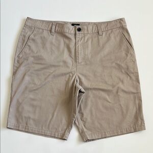 Hurley Tan Flat Front Shorts Lightweight Casual